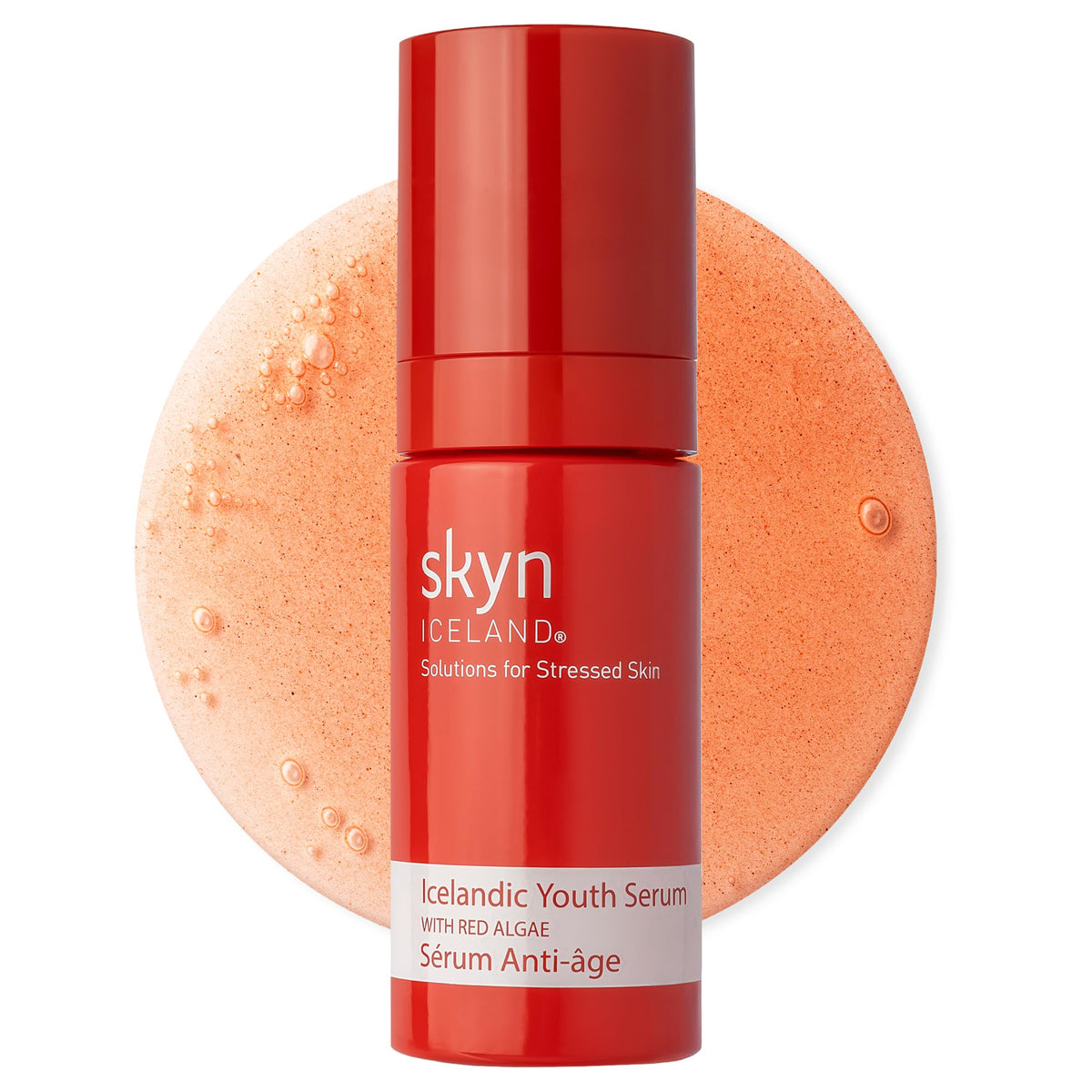 skyn ICELAND front bottle showing packaging and calming benefits