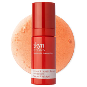 skyn ICELAND front bottle showing packaging and calming benefits