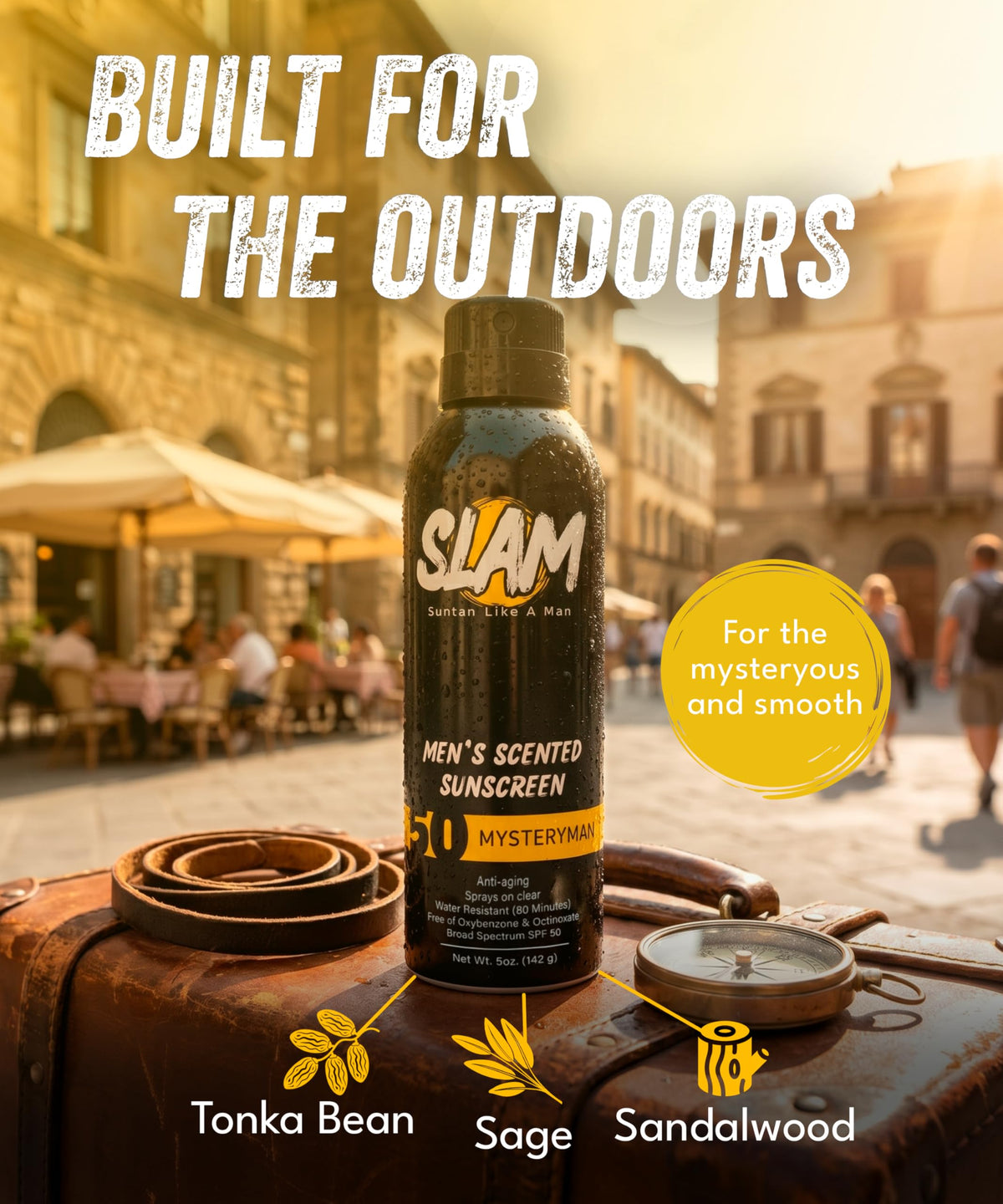 Slam Lotion spray action demonstrating quick, even application benefit