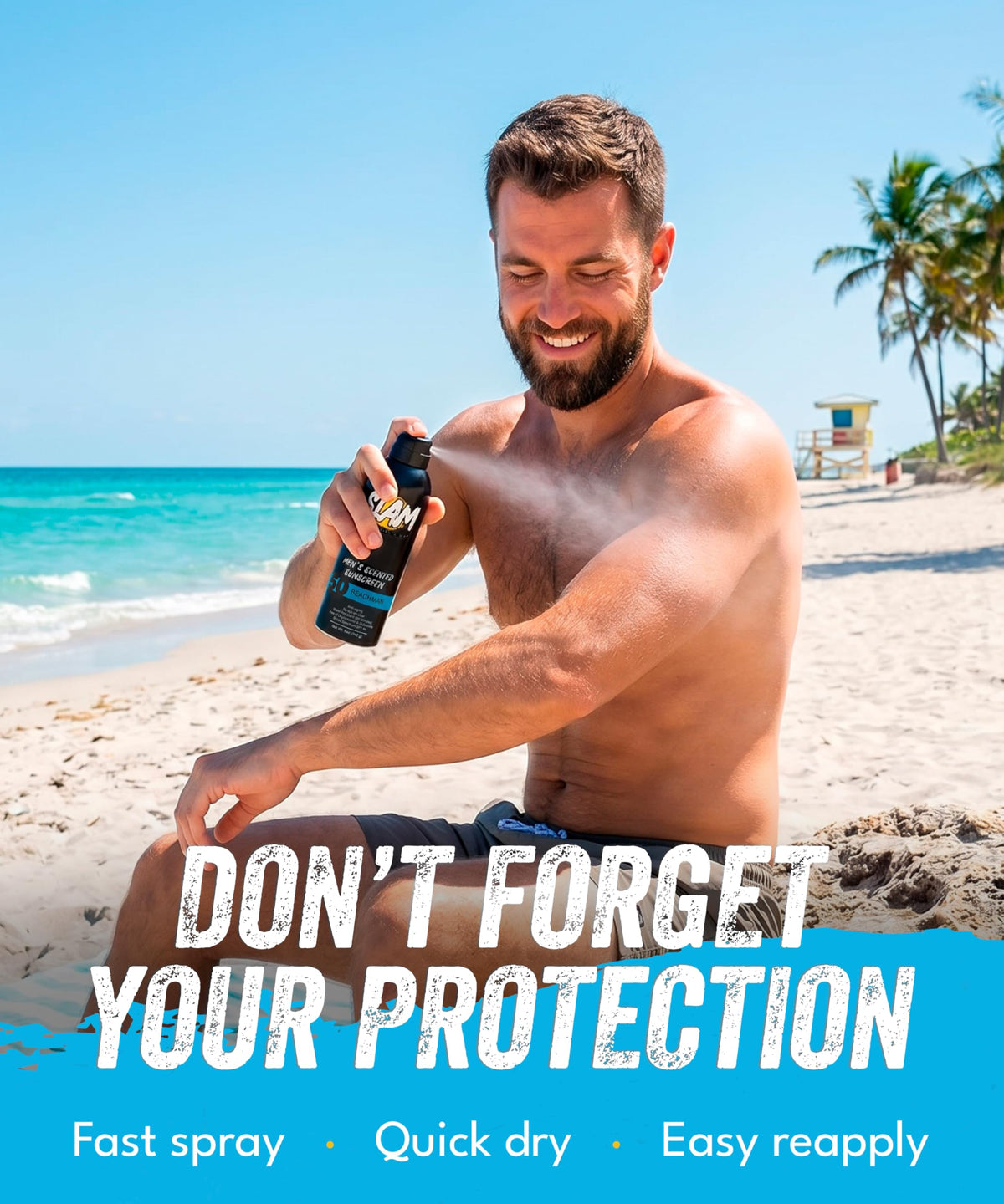 Slam Lotion texture on skin absorbing quickly without greasy residue