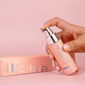 Sleek'e next to ruler illustrating compact bottle size and travel convenience