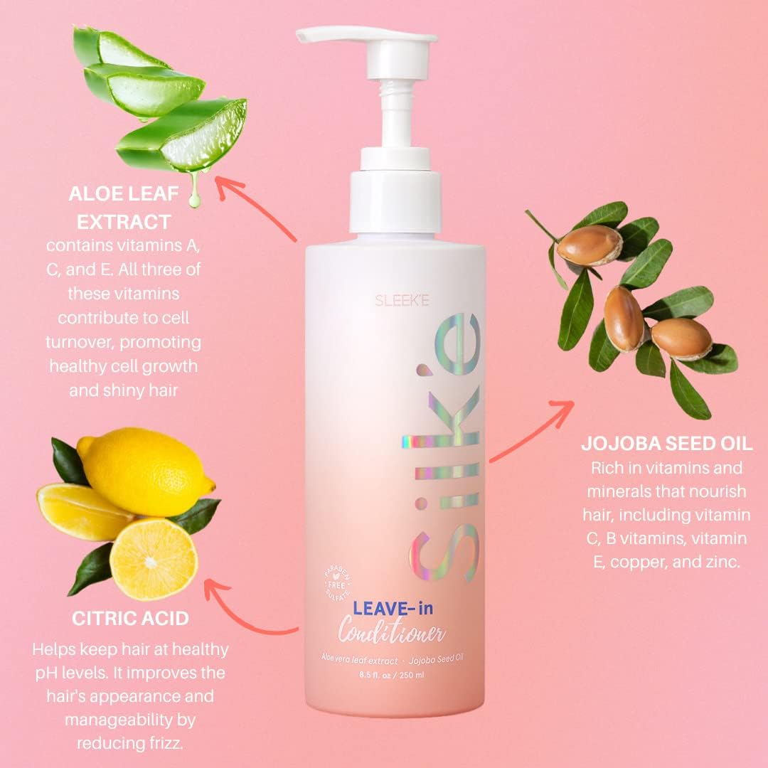 Sleek'e texture close-up showing creamy drop for nourishing non-greasy finish