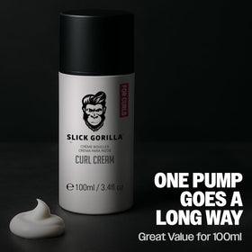 Slick Gorilla styled look outdoors showing natural, touchable curl definition