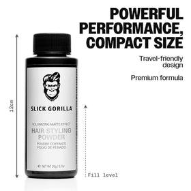 Slick Gorilla label close-up showing ingredients like glycerin and dimethicone for smoother hair