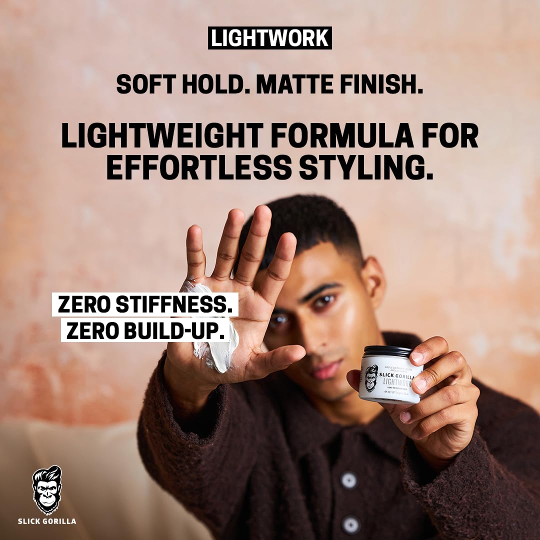 Slick Gorilla Lightwork label close-up with ingredients list for informed choice