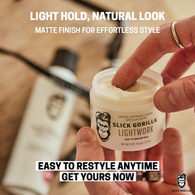 Slick Gorilla Lightwork 2.5 oz next to a coin showing compact travel-friendly size