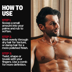 Slick Gorilla pomade on fingers applied to hair for controlled styling