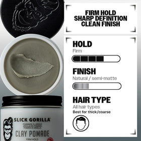 Slick Gorilla rinsing pomade out under water showing easy washout benefit
