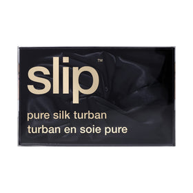 SLIP turban on head form showing coverage and how it prevents frizz