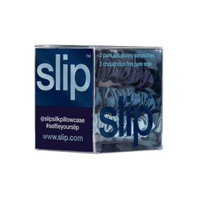 SLIP scrunchie worn on wrist as accessory offering stylish storage and quick access