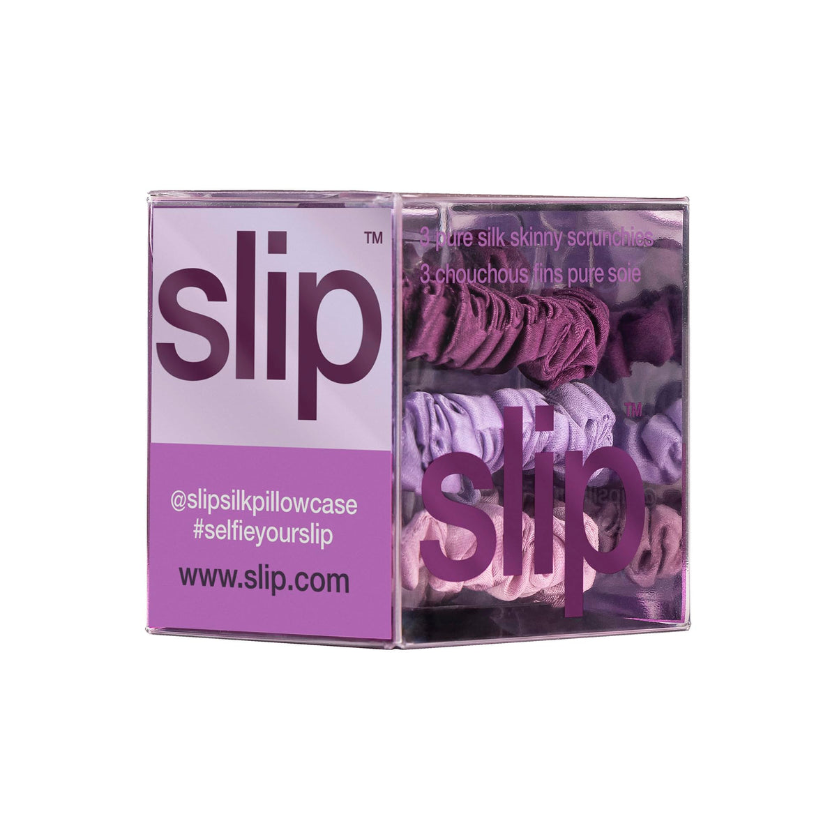 Hand holding SLIP scrunchie to show size and discreet, low-profile scale