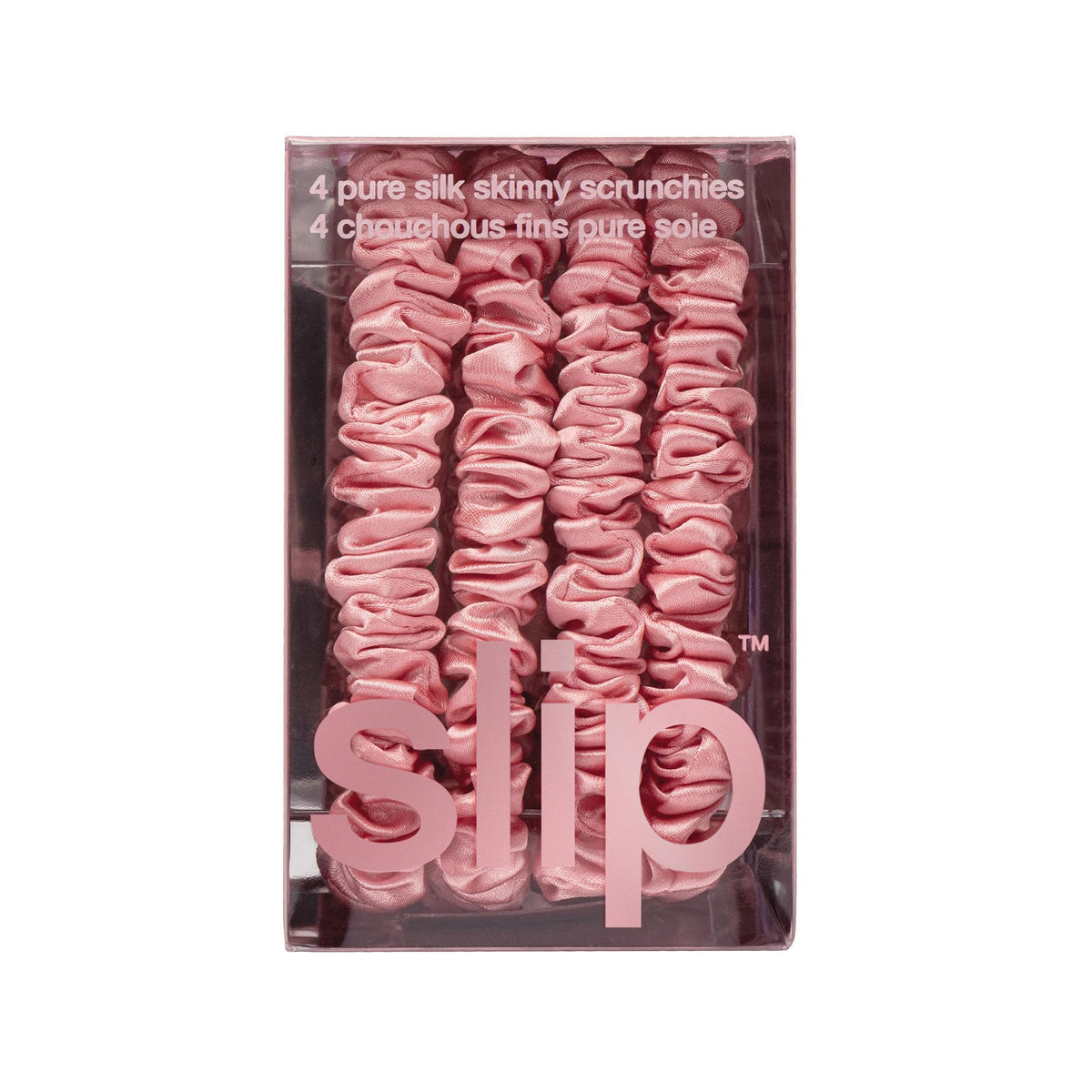Slip scrunchie used while sleeping to protect hair and reduce creases