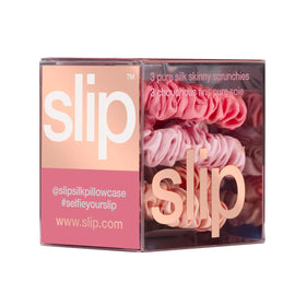 SLIP scrunchie in model ponytail demonstrating gentle hold and no crease