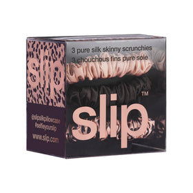 SLIP rose gold leopard scrunchie detail, fashionable pattern that reduces friction