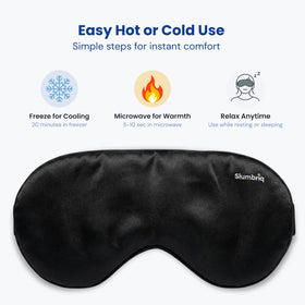 Slumbriq packed in protective pouch for travel convenience benefit