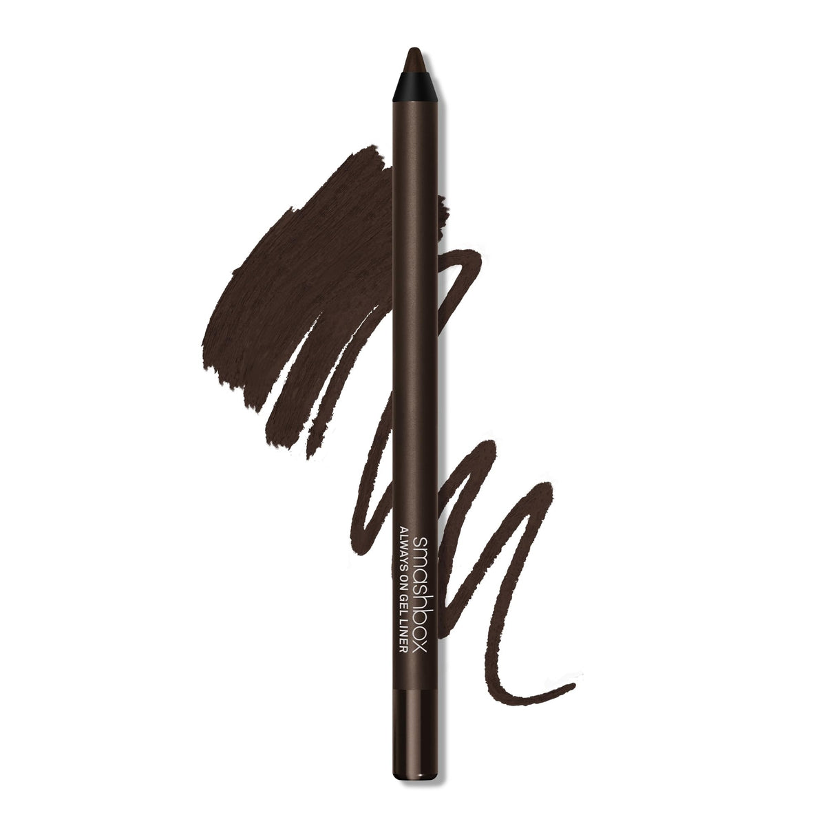 Smashbox Always On Gel Eye Liner front view showing slim pencil and cap, high pigment benefit
