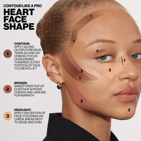 Smashbox applying contour to cheek with brush demonstrating sculpted definition benefit