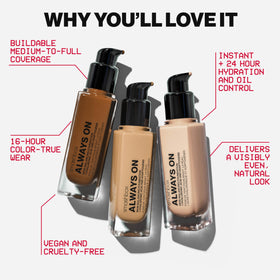 Smashbox bottle held in hand for size scale and travel-friendly benefit