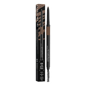 Smashbox pencil swatched on skin showing matte Taupe payoff and buildability