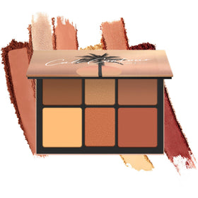 Smashbox palette front compact view showing six shades and sleek packaging for travel