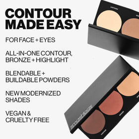 Smashbox contour pan close-up showing finely milled texture for smooth sculpting