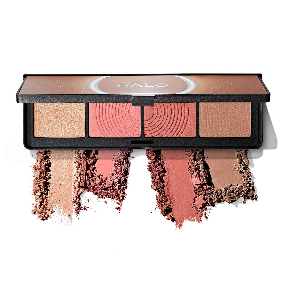 Smashbox front packaging showing palette compact and branding, travel-ready convenience