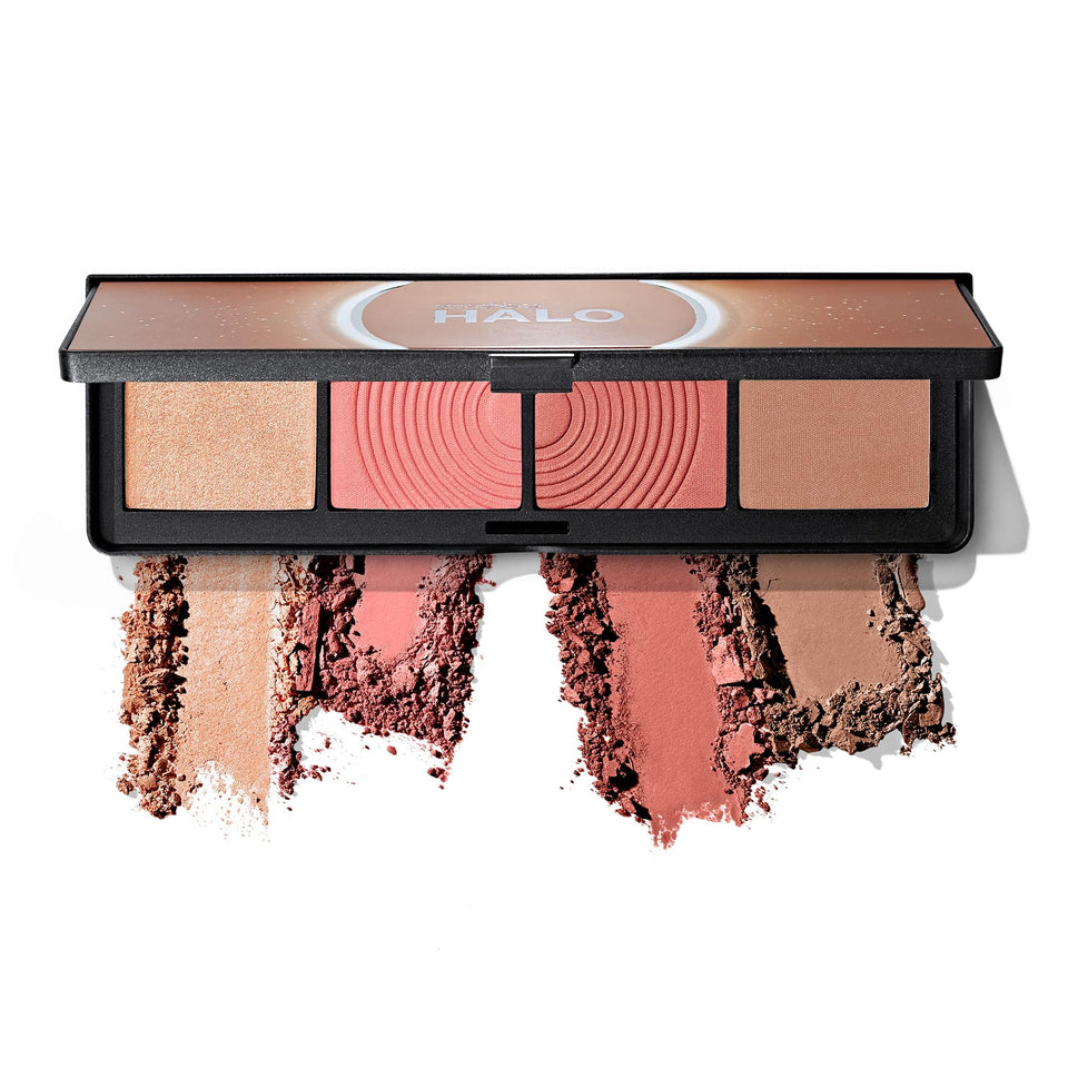 Smashbox front packaging showing palette compact and branding, travel-ready convenience