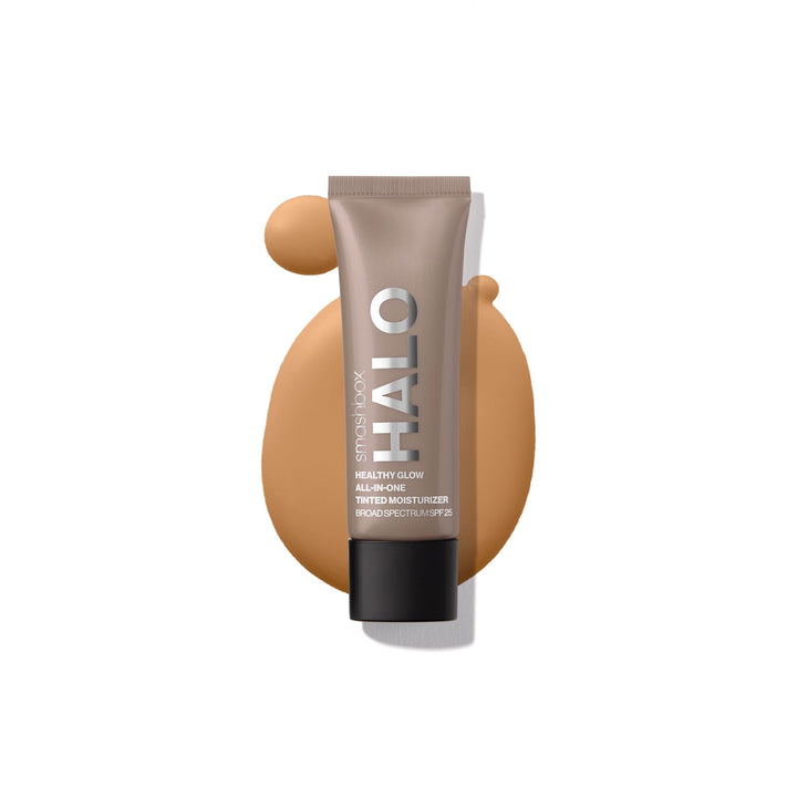 Smashbox front packaging showing travel-size tinted moisturizer and benefits
