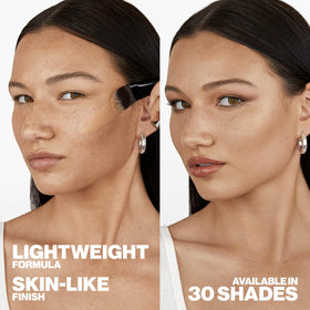 Smashbox foundation in makeup bag lifestyle shot showing everyday convenience benefit