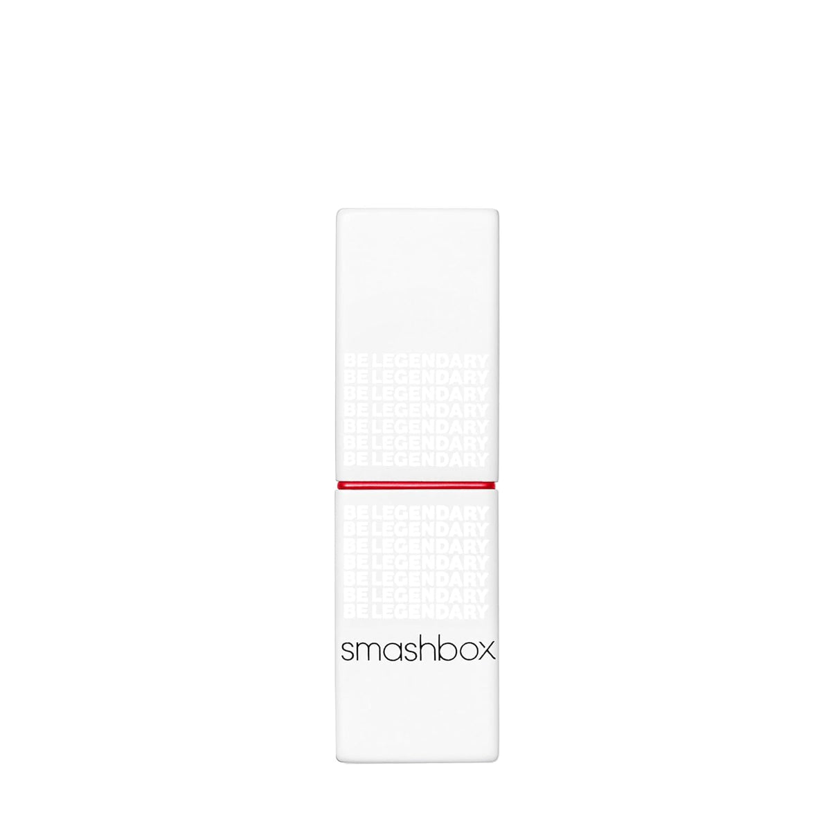 Smashbox lipstick next to a coin to show compact travel-friendly size