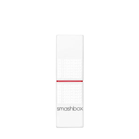 Smashbox lipstick next to a coin to show compact travel-friendly size