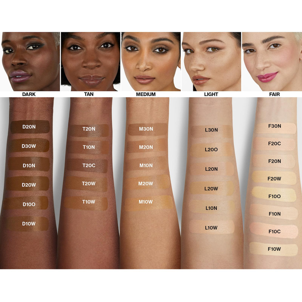 Smashbox applied on model's cheek showing natural second-skin finish benefit