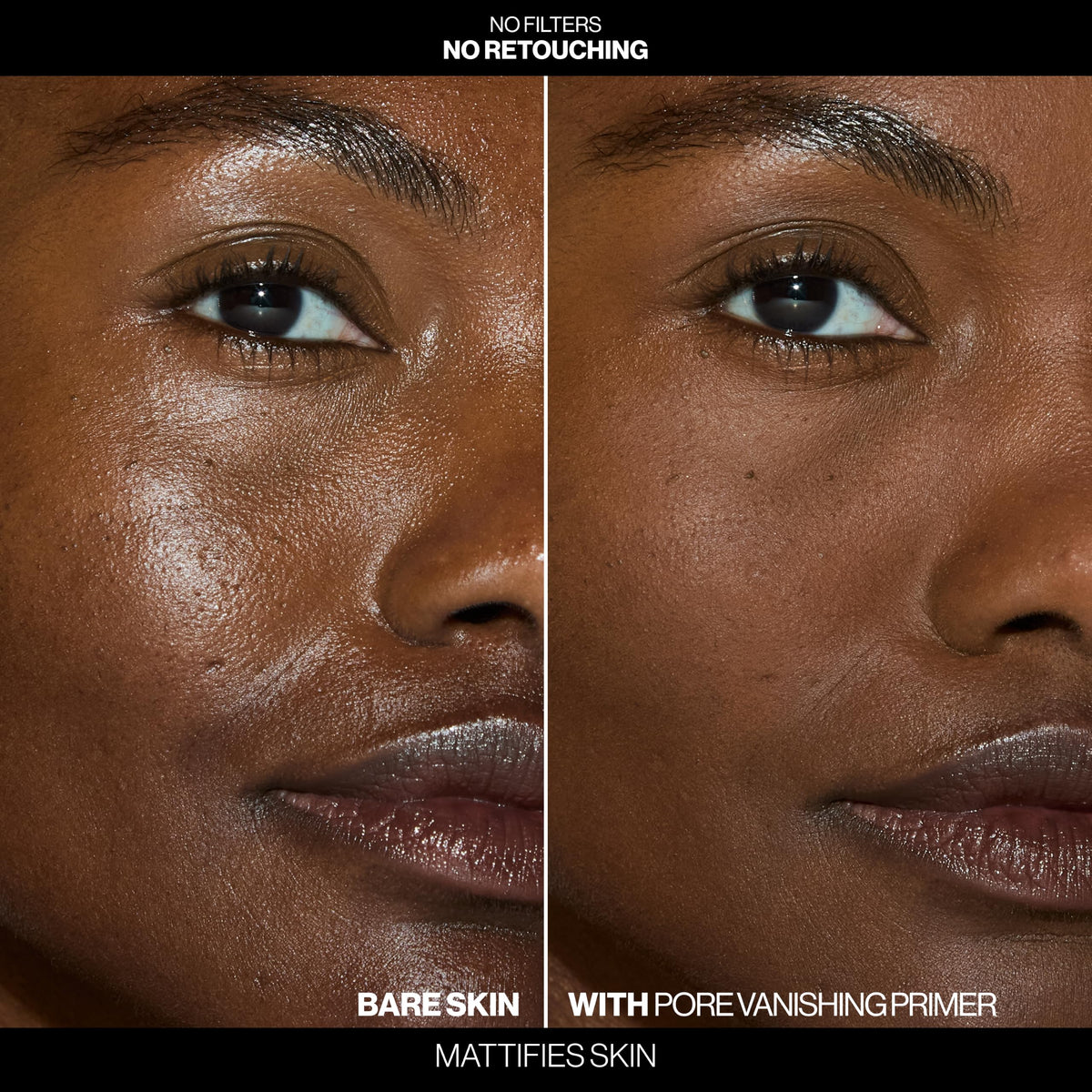Smashbox primer swatch on skin demonstrating smooth, non-greasy finish benefit
