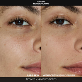 Smashbox primer texture close-up highlighting velvety pore-blurring benefit