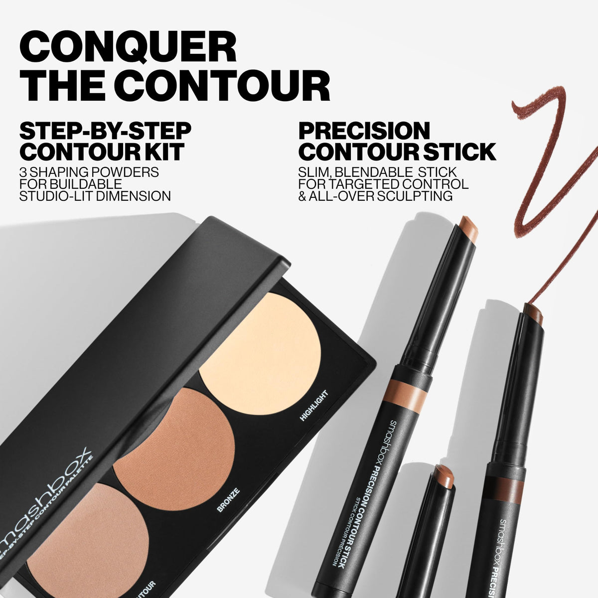 Smashbox contour stick used to define nose sides for refined shaping