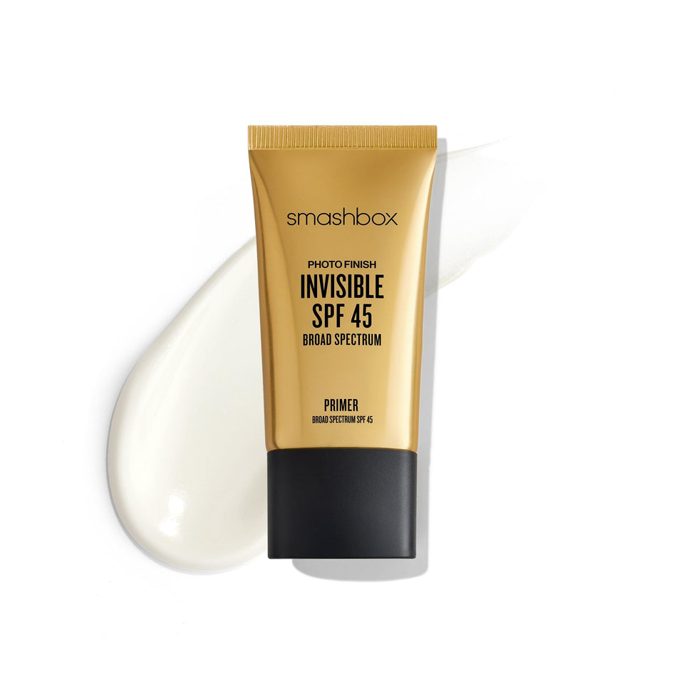 Smashbox front packaging showing compact primer and SPF benefit