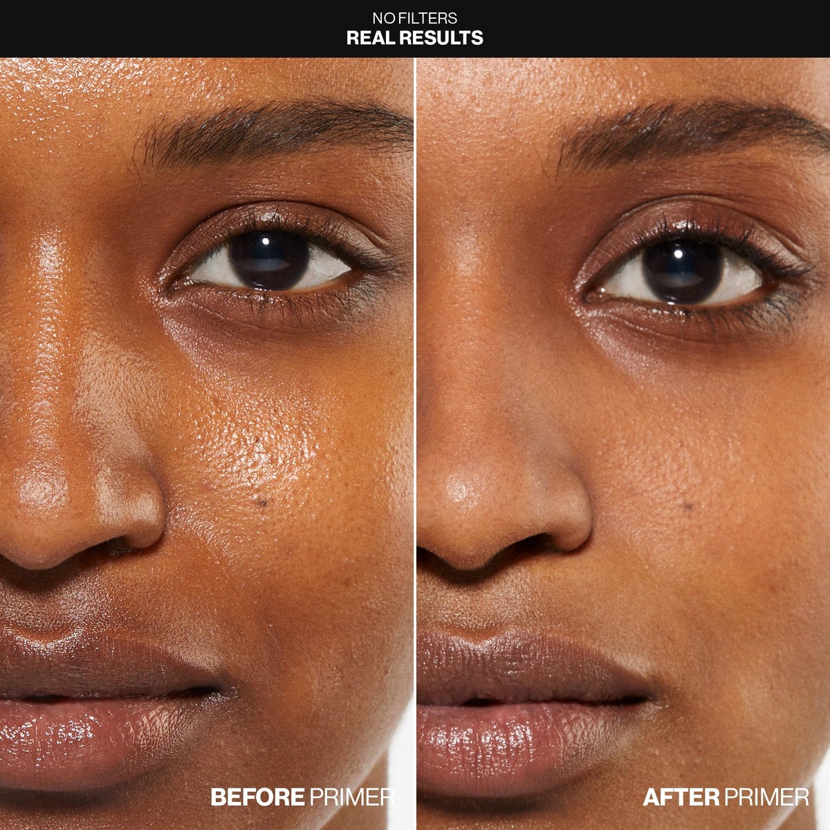 Smashbox primer texture on fingertip highlighting lightweight formula