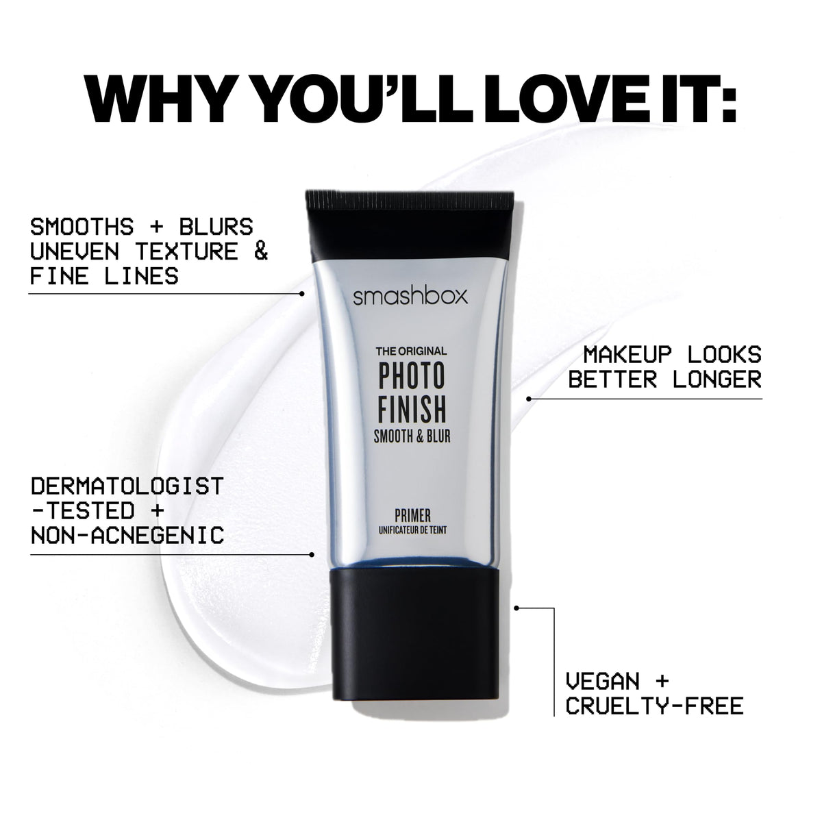 Smashbox tube next to ruler showing 1 fl oz size and portability
