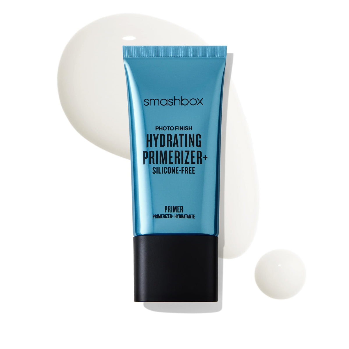 Smashbox bottle front view showing modern packaging and primerizer benefit