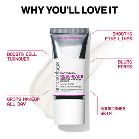 Smashbox bottle packed in a travel bag conveying portability and on-the-go prepping