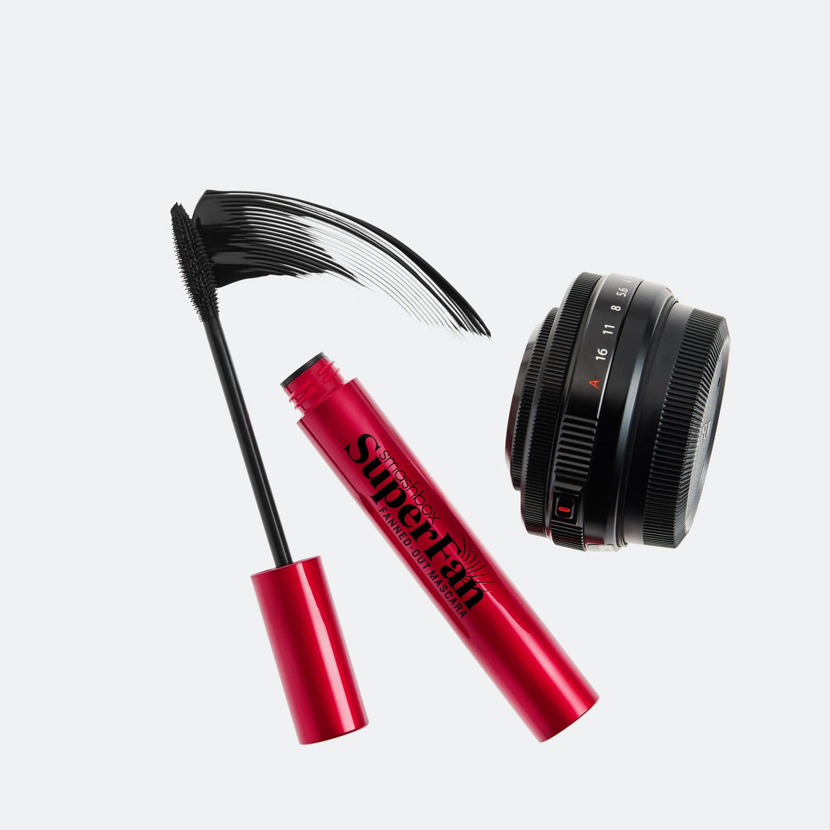 Smashbox application on model emphasizing lifted lashes and long-wearing finish