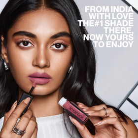 Smashbox swatch on arm showing Gula Bae pigment and true-to-shade payoff