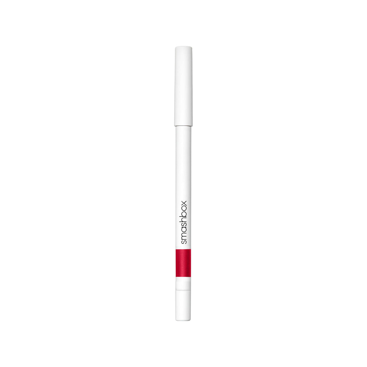 Smashbox lifestyle model wearing True Red for bold evening look