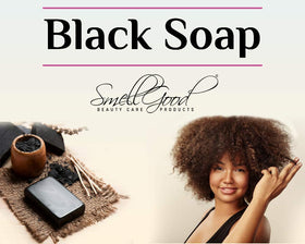 SmellGood soap block next to hand for scale showing large long-lasting benefit