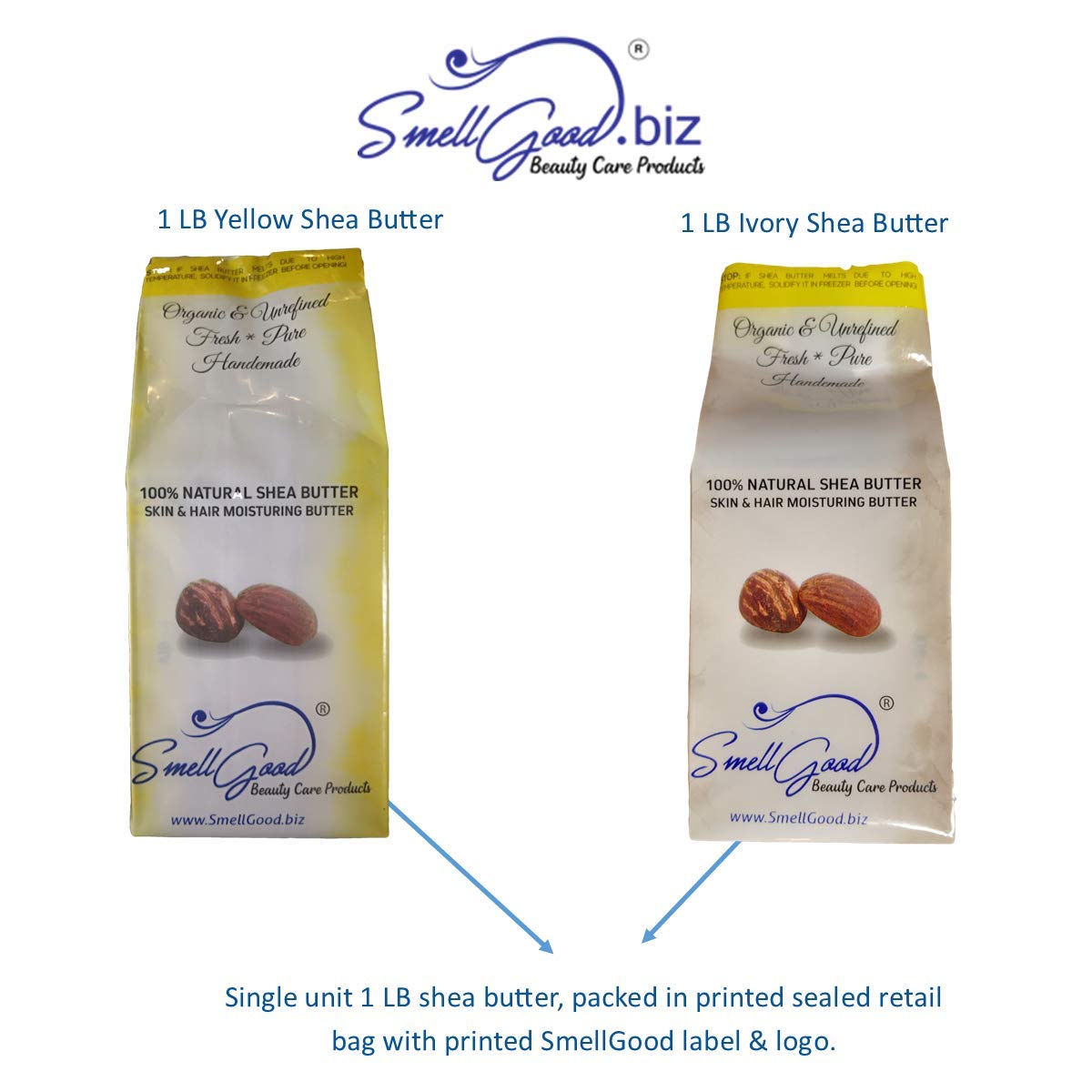 SmellGood label showing Ghana origin and lab-tested quality as assurance