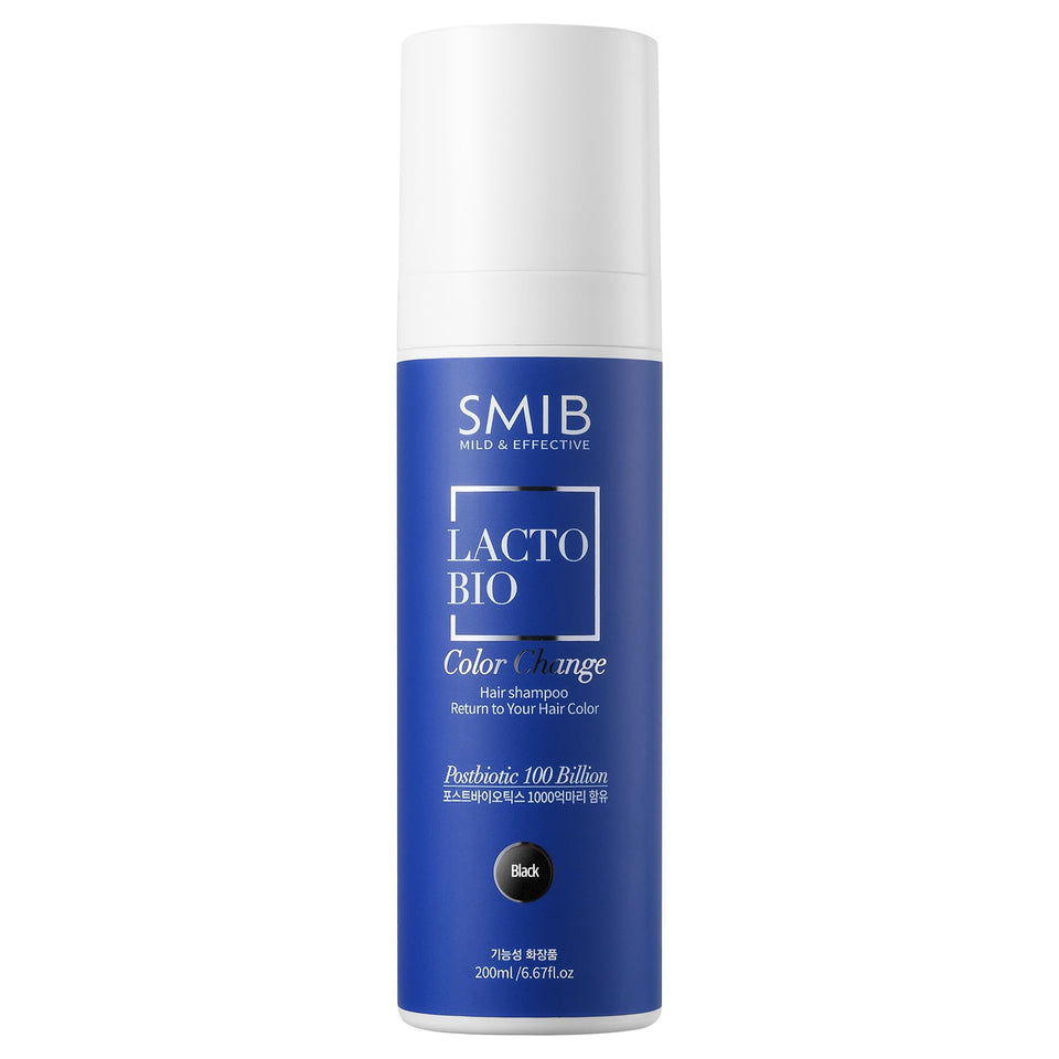 SMIB Lactobio front bottle showing sleek black label and product benefit