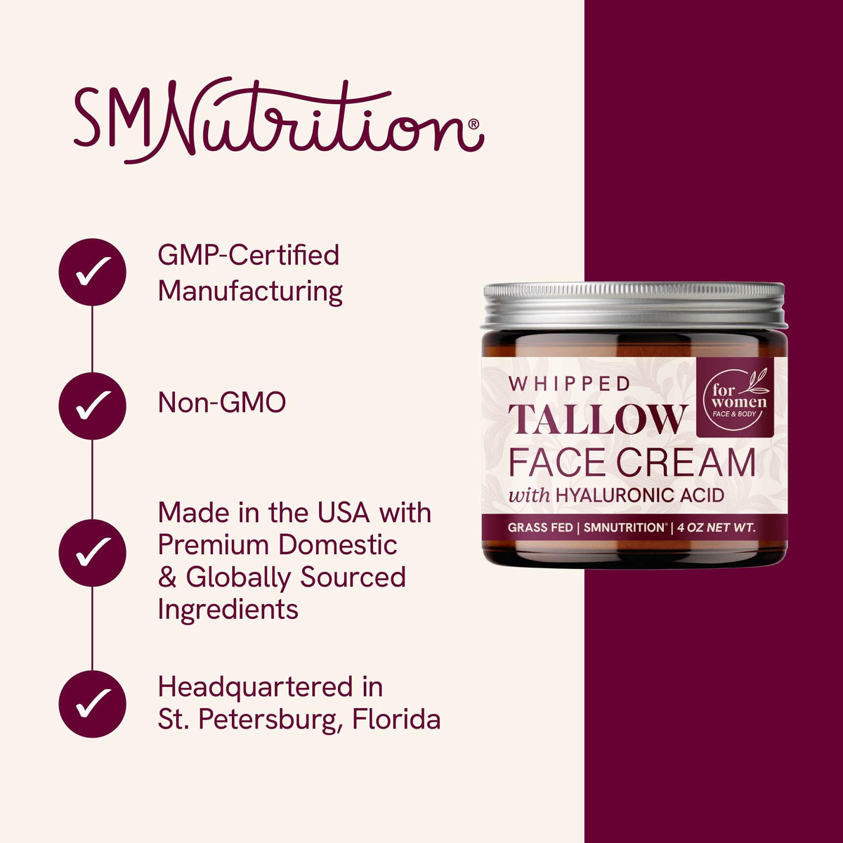 SMNutrition open jar whipped texture close-up showing creamy spreadable hydration