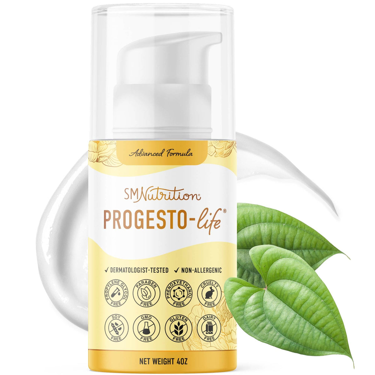 SMNutrition front packaging showing product name and 4oz size for clear identification and trust