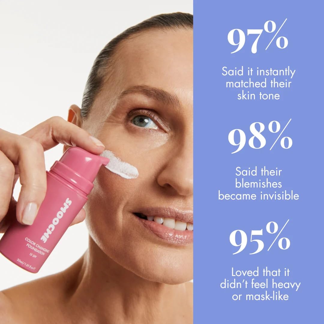 Smooche placed on vanity in a morning routine scene conveying quick everyday application benefit