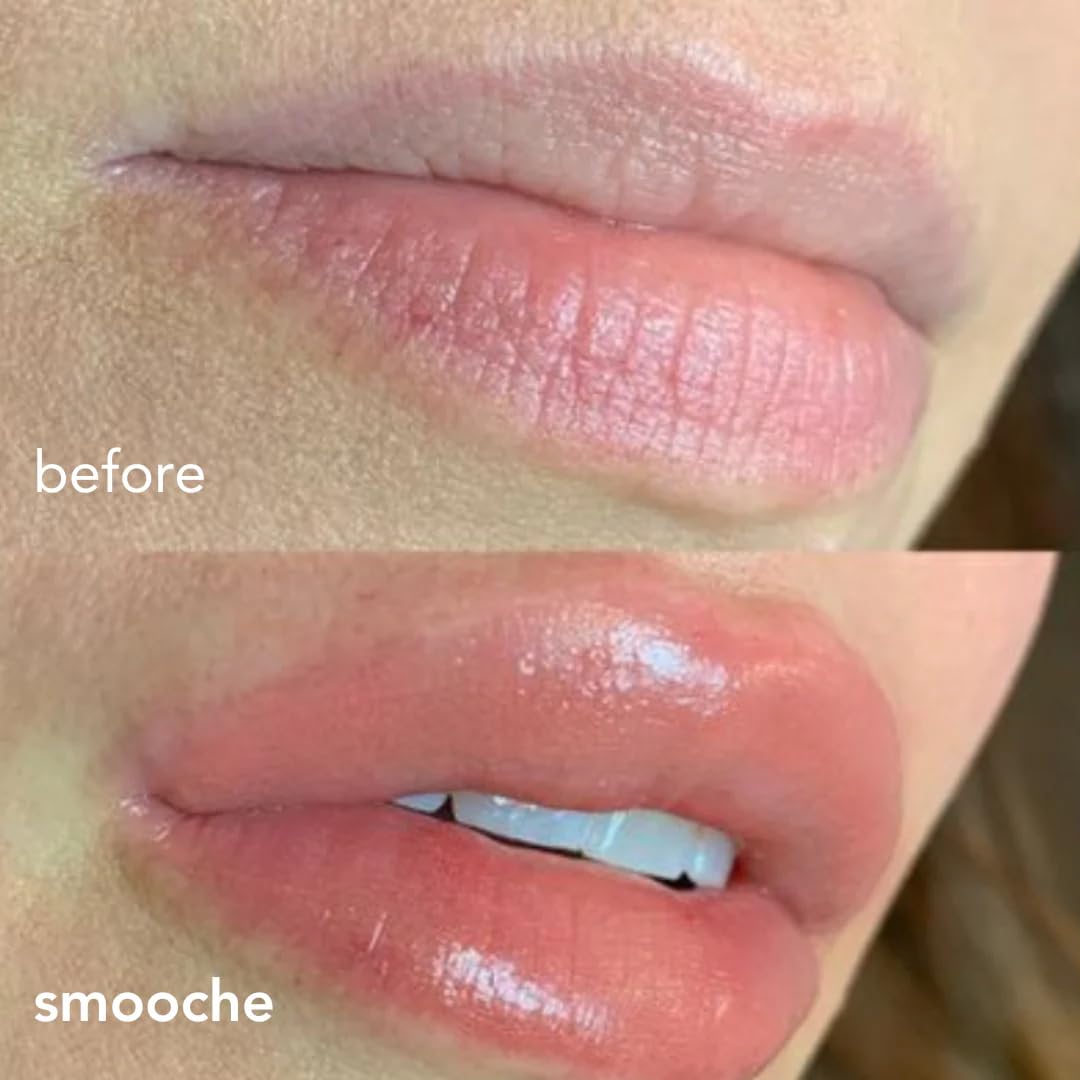 Smooche texture swiped on skin displaying non-sticky moisturizing effect